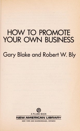 How To Promote Your Own Business