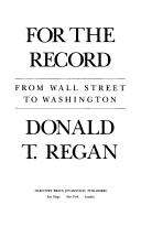 For The Record: From Wall Street To Washington: from Wall Street to Washington