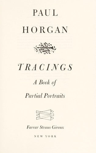 Tracings: A Book Of Partial Portraits