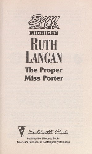 The Proper Miss Porter (Born In The Usa : Michigan Ser.)