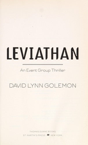 Leviathan: An Event Group Thriller (Event Group Thrillers)
