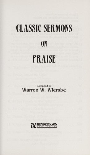 Classic Sermons On Praise