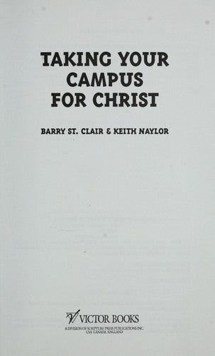 Taking Your Campus For Christ