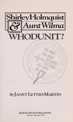 Shirley Holmquist And Aunt Wilma, Who Dunit (with Authographed)