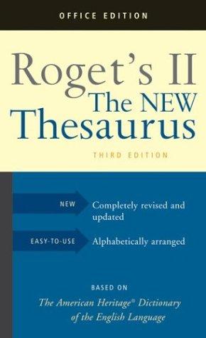 Roget's II: The New Thesaurus