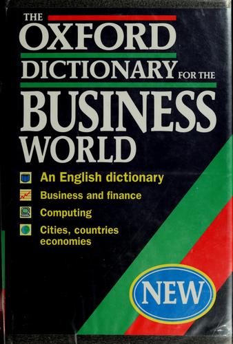 The Oxford Dictionary For The Business World