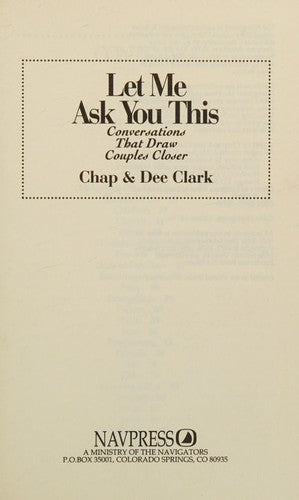 Let Me Ask You This: conservations that draw couples closer