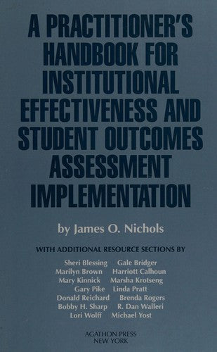 The Departmental Guide To Implementation Of Student Outcomes Assessment And Institutional Effectiveness
