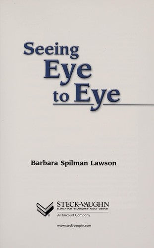 Seeing Eye To Eye Nonfiction (Power Up)