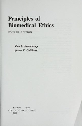 Principles Of Biomedical Ethics