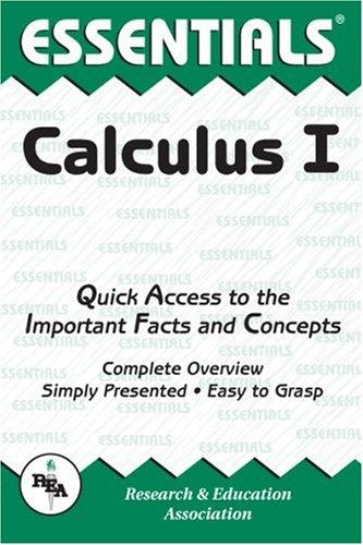 Calculus: V. 1 (Essential Series)