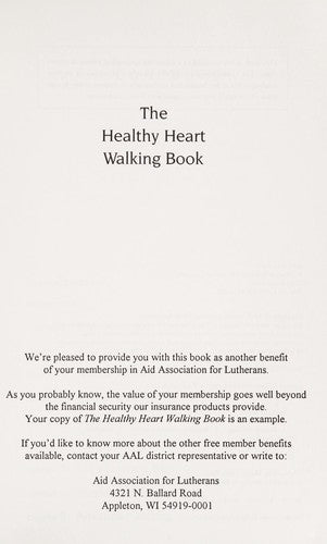 Healthy Heart Walking Book: A Complete Program For A Lifetime Of Fitness