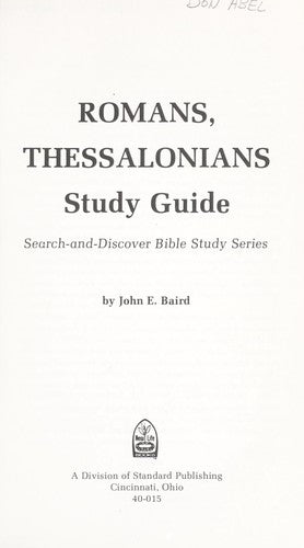 Romans, Thessalonians study guide