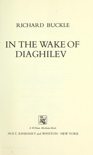 In The Wake Of Diaghilev