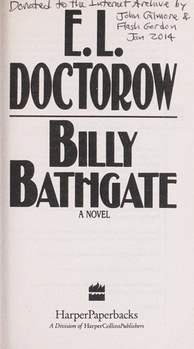 Billy Bathgate a Novel