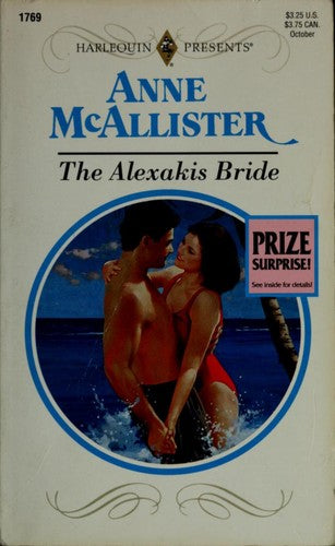 Alexakis Bride (Wedlocked!) (Harlequin Presents, No 1769)