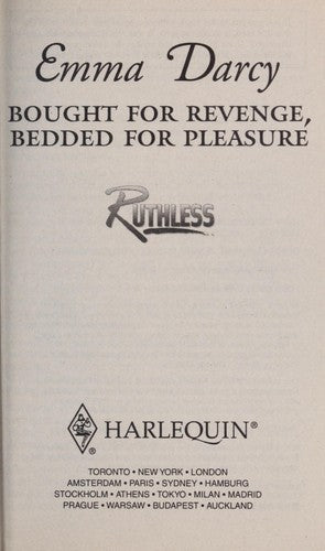 Bought For Revenge, Bedded For Pleasure (Harlequin Large Print Presents)