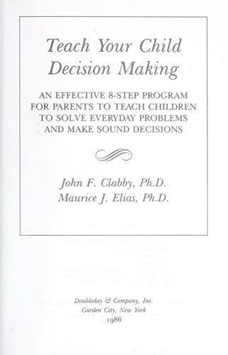 Teach Your Child Decision Making
