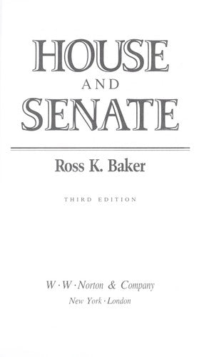 House And Senate, Third Edition