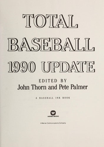 Total Baseball: 1990 Update: The Latest Stats for America's # 1 Baseball Encyclopedia
