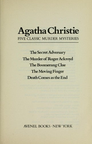 Agatha Christie 5 Classic Murder Mysteries