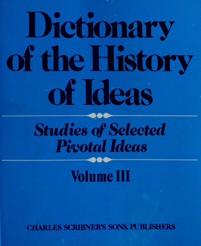 Dictionary Of The History Of Ideas (5 Volume Set)