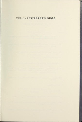 The Interpreter's Bible, Vol. 5: Ecclesiastes, Song Of Songs, Isaiah, Jeremiah