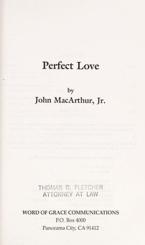 Perfect Love: 1 Corinthians 13:1-7