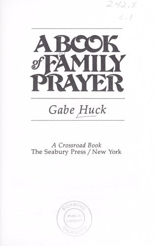 A Book Of Family Prayer