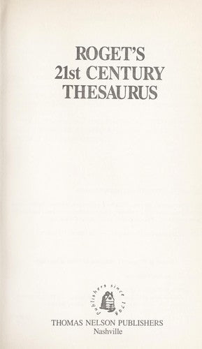 Roget's 21st Century Thesaurus