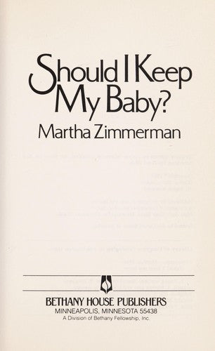 Should I Keep My Baby?