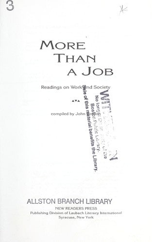 More Than a Job