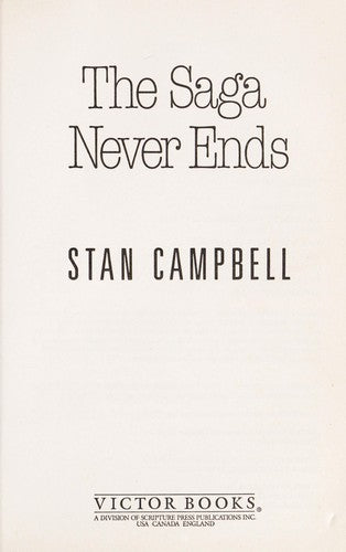The Saga Never Ends: Leaders Guide (Biblelog Book 8)