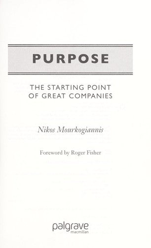 Purpose: The Starting Point Of Great Companies