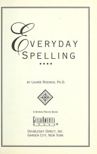 Everyday Spelling