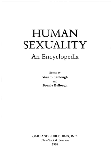 Human Sexuality : Cross Cultural Readings: Sixth Edition