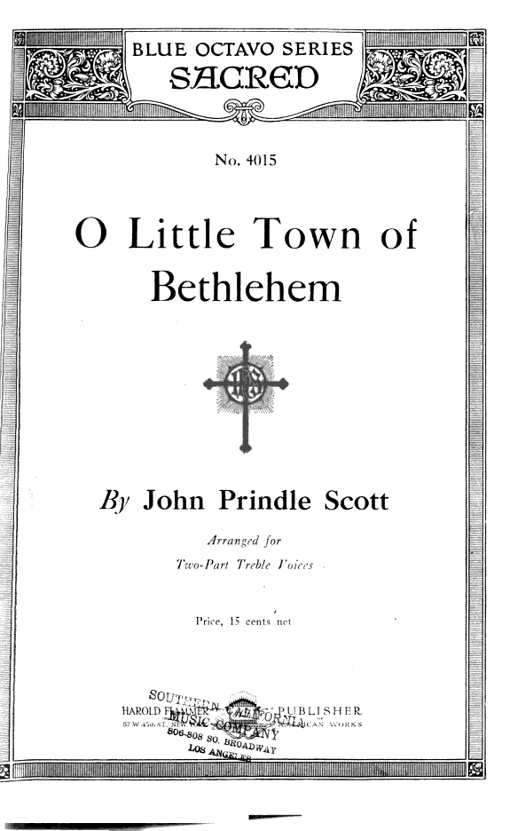 O Little Town of Bethlehem