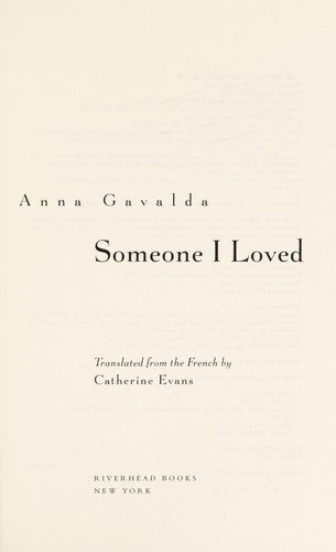 Someone I Loved (Je L'aimais) (French Edition)