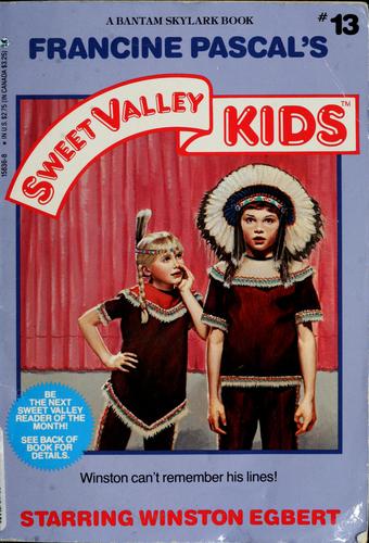 Starring Winston Egbert (Sweet Valley Kids)