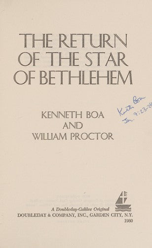 The Return of the Star of Bethlehem