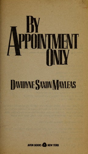 By Appointment Only