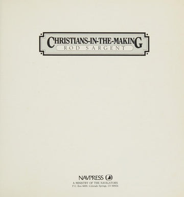 Christians In The Making