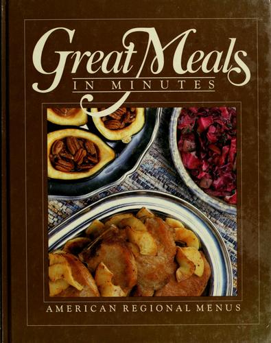 American Regional Menus (Great Meals In Minutes)