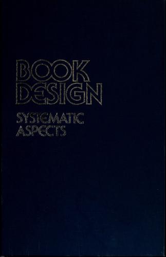 Book Design--Systematic Aspects