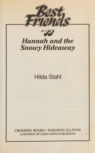Hannah And The Snowy Hideaway