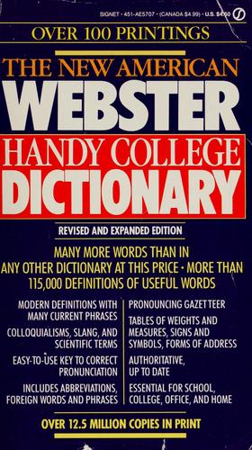 Webster's Handy College Dictionary, The New American (Signet)