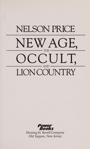New Age, The Occult, And Lion Country
