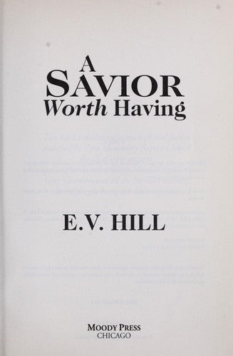 A Savior Worth Having