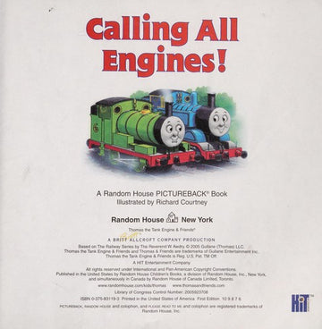 Thomas & Friends: Calling All Engines (Pictureback(R))