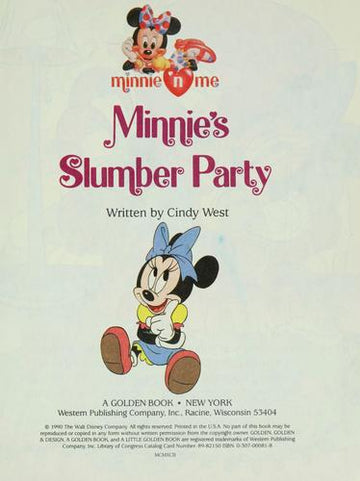 Minnie's Slumber Party (A Little Golden Book)